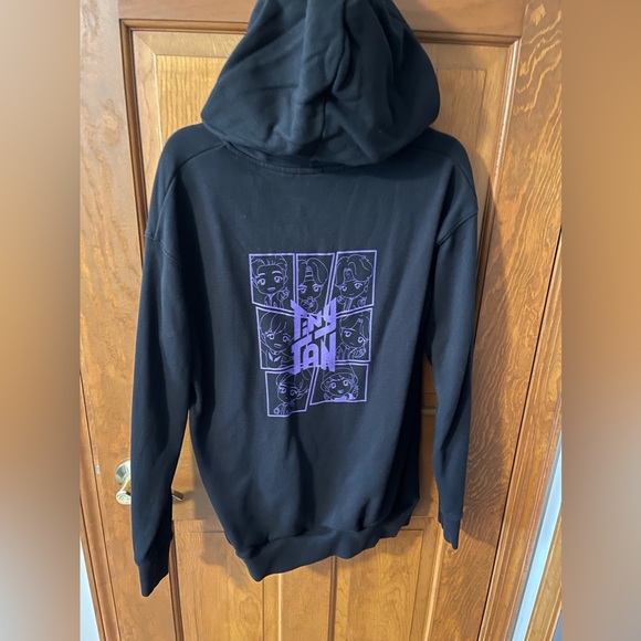 BTS Official Tiny Tan Zip-Up Hoodie Women’s Size XL - Picture 3 of 7